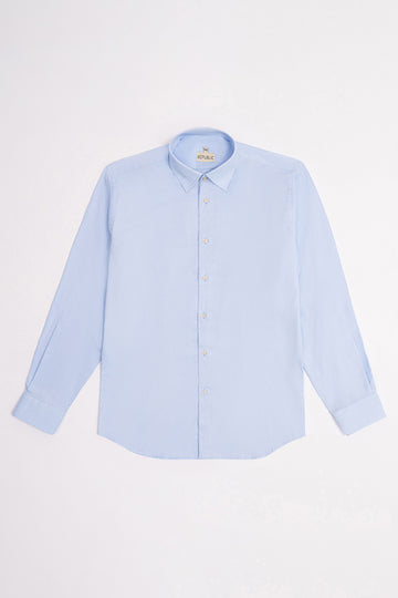 TAILORED FIT SKY BLUE FORMAL SHIRT